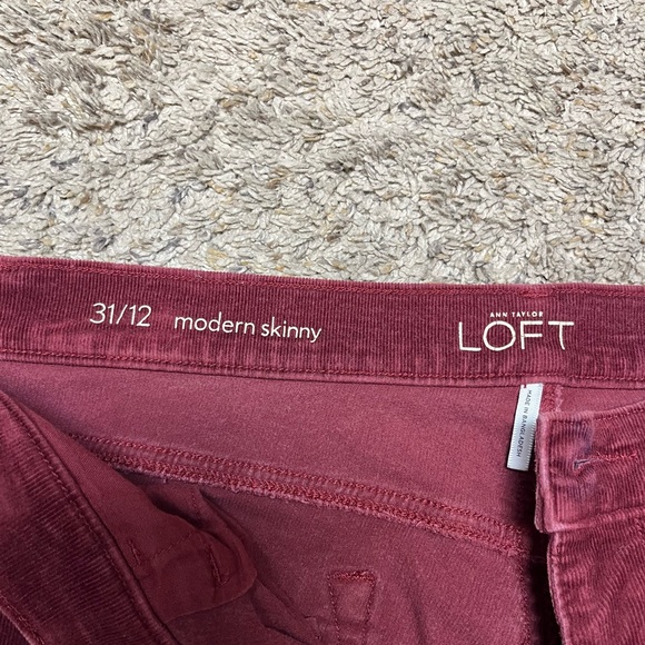 Loft Modern Skinny Corduroy Pants - Picture 2 of 2